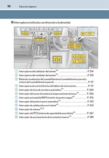 2016-2017 Lexus NX 300h Owner's Manual | Spanish