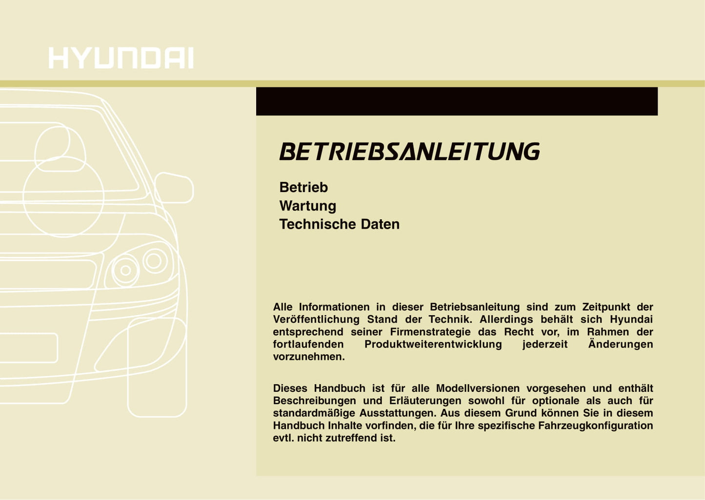 2010-2011 Hyundai ix20 Owner's Manual | German