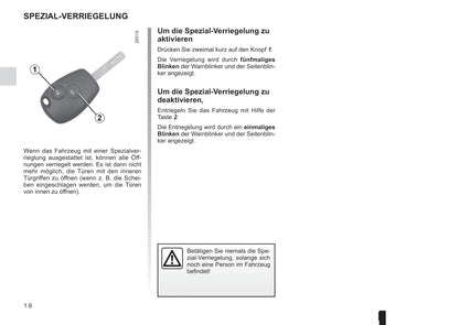 2015-2016 Renault Kangoo Owner's Manual | German