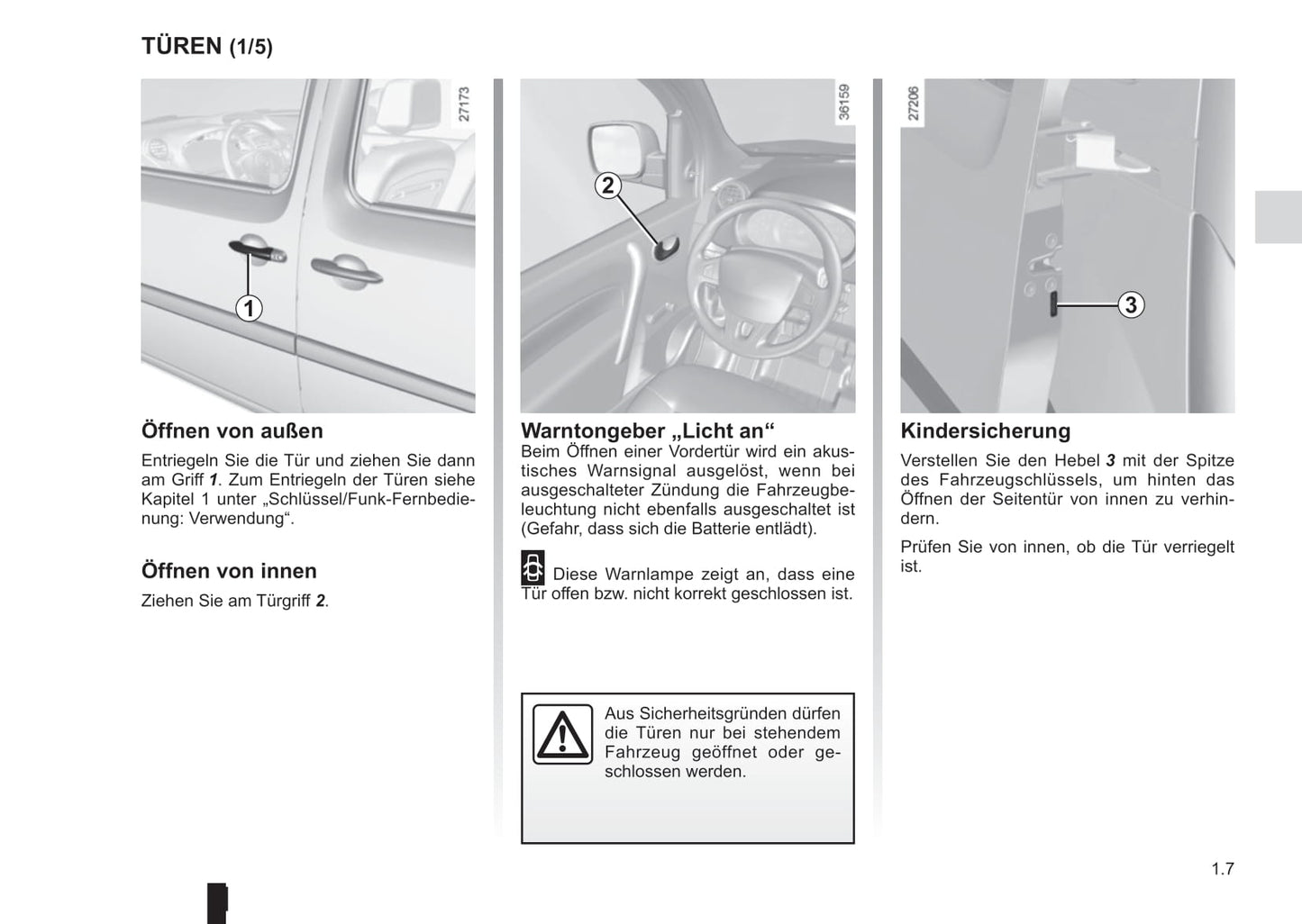 2015-2016 Renault Kangoo Owner's Manual | German