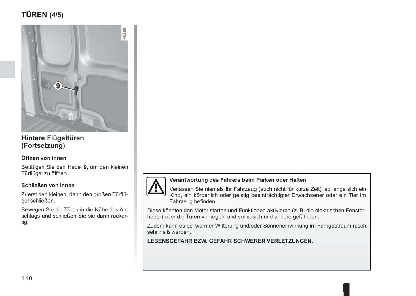 2015-2016 Renault Kangoo Owner's Manual | German