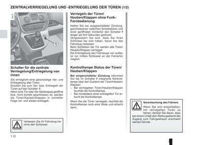 2015-2016 Renault Kangoo Owner's Manual | German