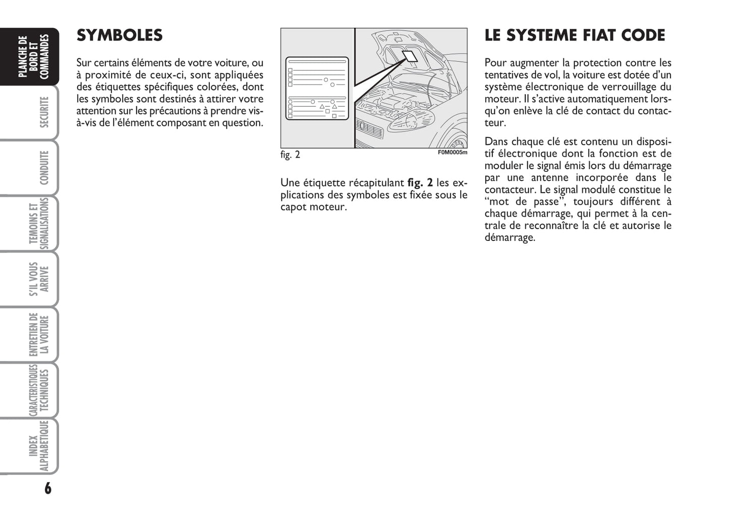 2007-2008 Fiat Punto/Grande Punto Owner's Manual | French