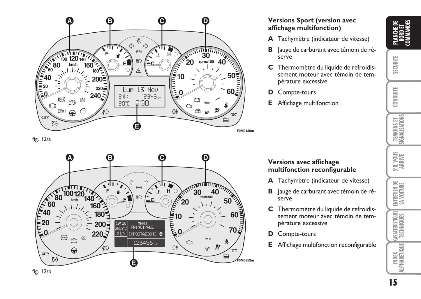 2006-2008 Fiat Grande Punto Manuel du propriétaire | Français