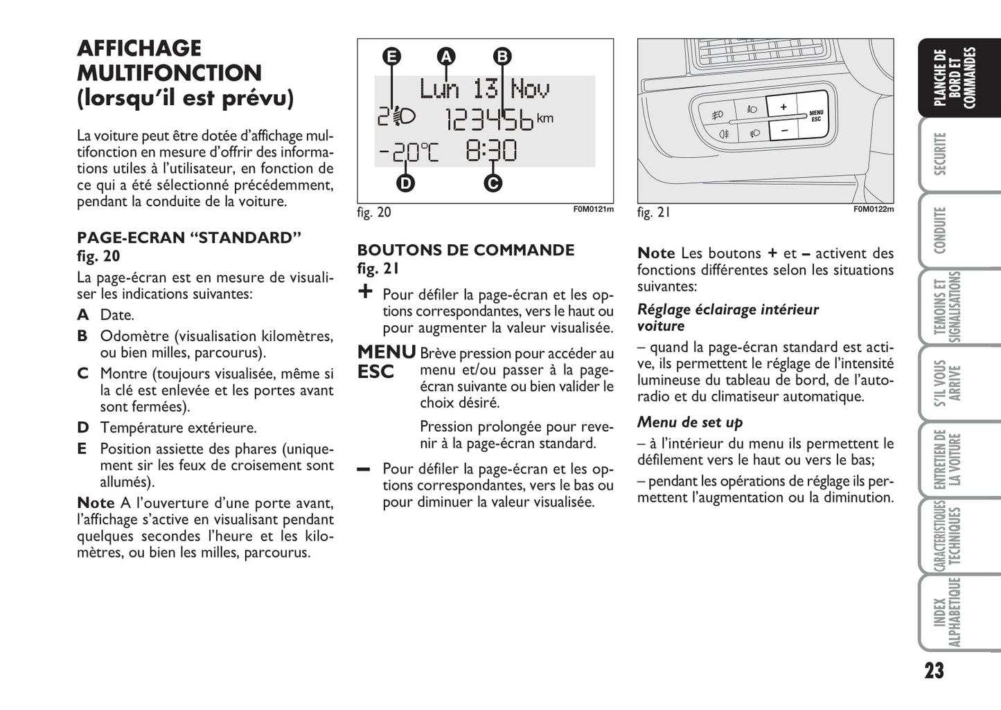 2007-2008 Fiat Punto/Grande Punto Owner's Manual | French