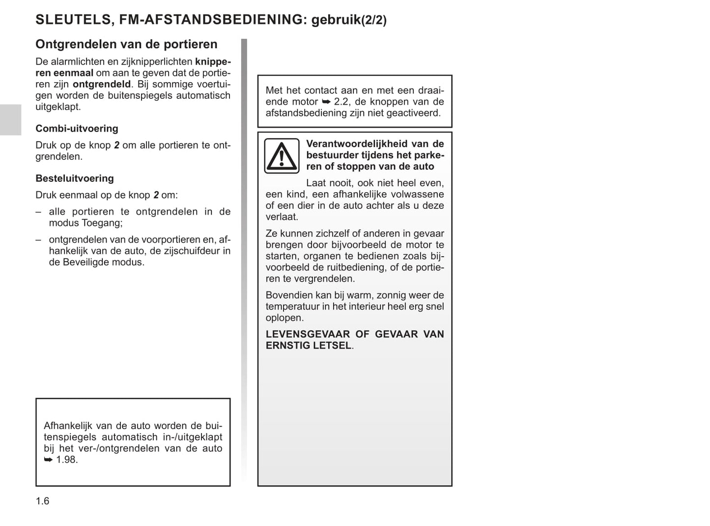 2022-2023 Renault Trafic Owner's Manual | Dutch