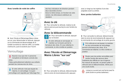 2019-2022 Peugeot Rifter Manuel du propriétaire | Français