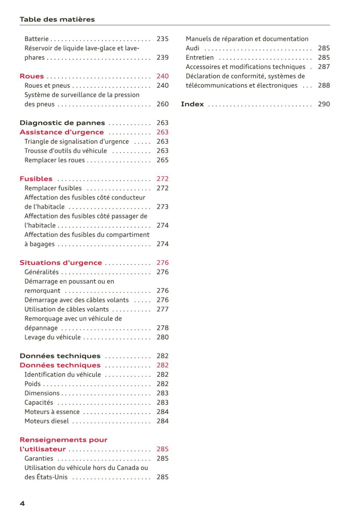 2014-2016 Audi A7/S7 Manuel du propriétaire | Français