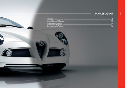 2010 Alfa Romeo 8C Manuel du propriétaire | Allemand