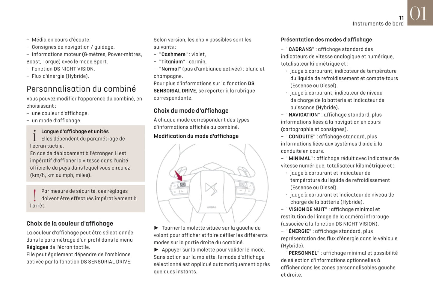 2019-2021 DS Automobiles DS 7 Crossback/DS 7 Crossback E-Tense Owner's Manual | French