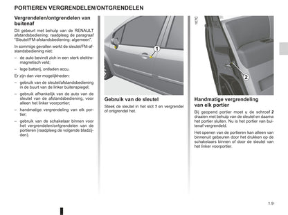 2008-2013 Renault Modus/Grand Modus Manuel du propriétaire | Néerlandais