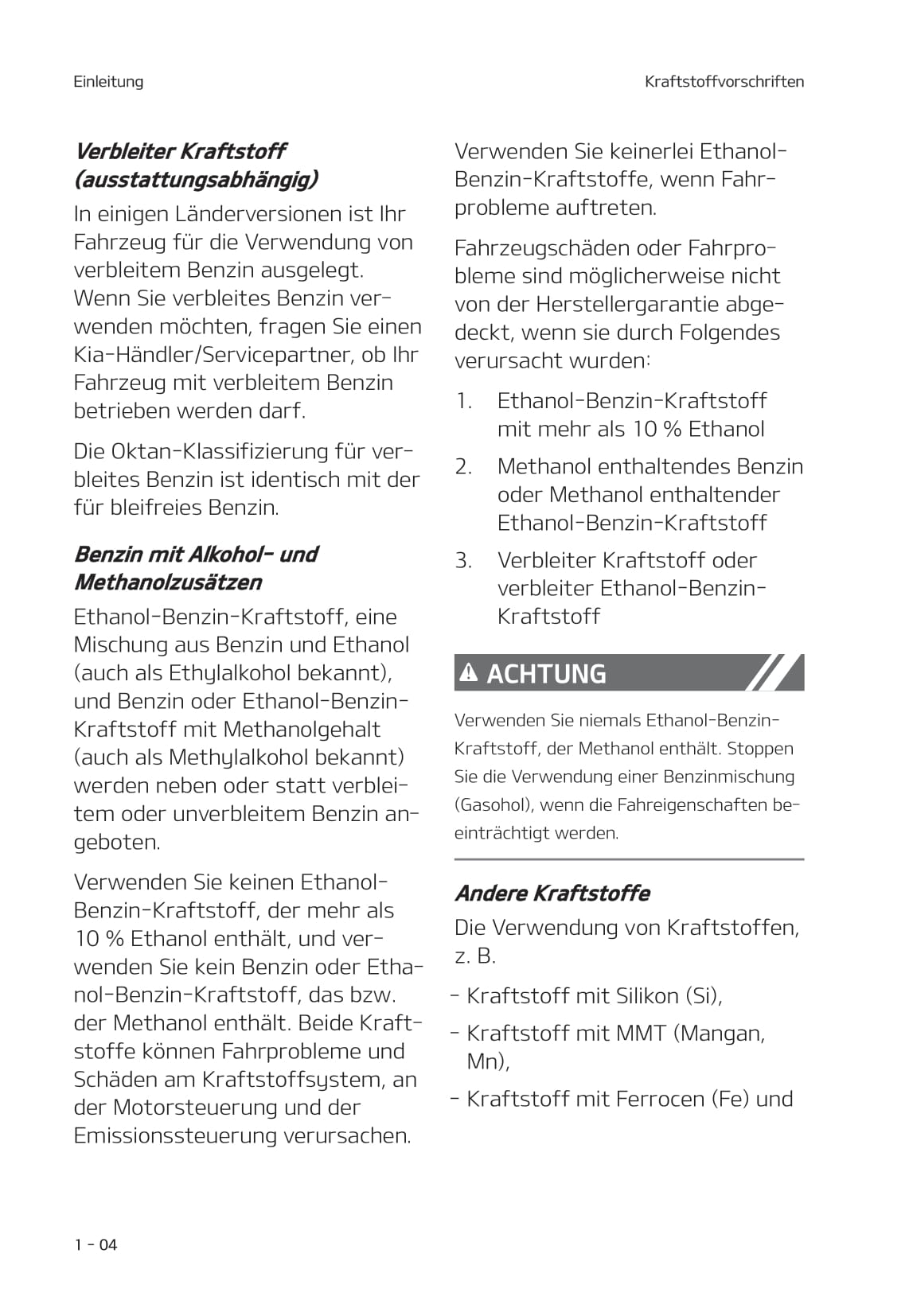 2021-2022 Kia Rio Owner's Manual | German