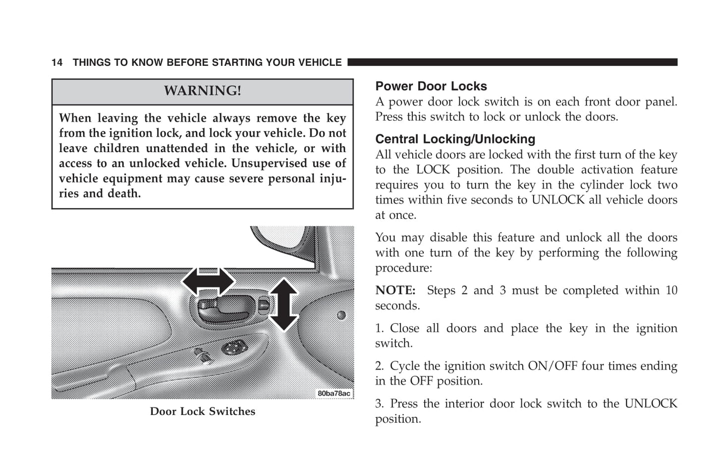 2005 Dodge Neon SRT-4 Owner's Manual | English