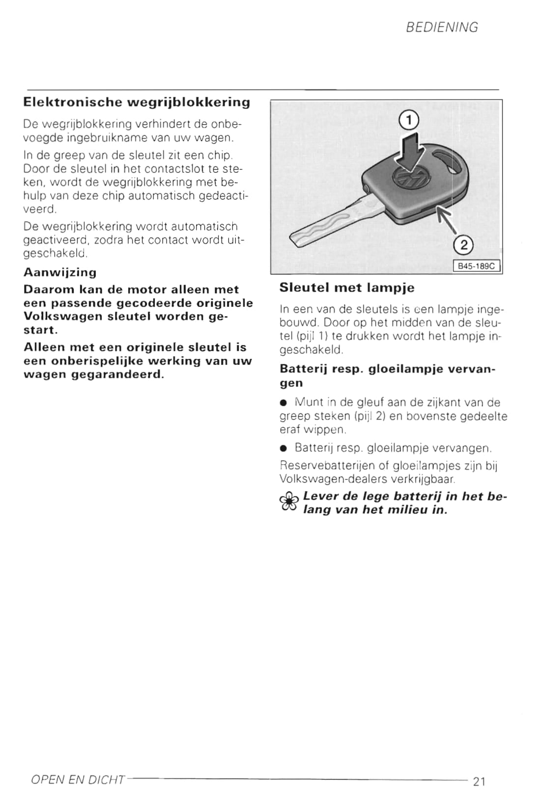 1998-2002 Volkswagen Golf Manuel du propriétaire | Néerlandais