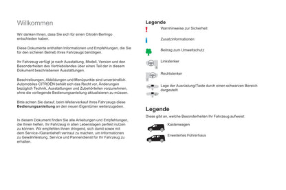 2018-2020 Citroën Berlingo Manuel du propriétaire | Allemand