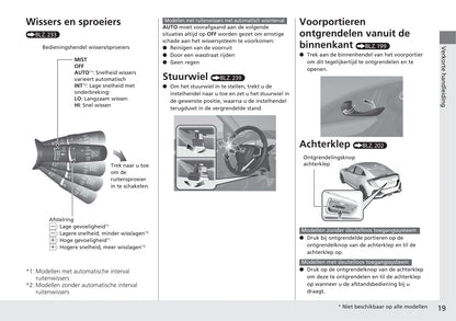 2018-2019 Honda Civic Hatchback Owner's Manual | Dutch