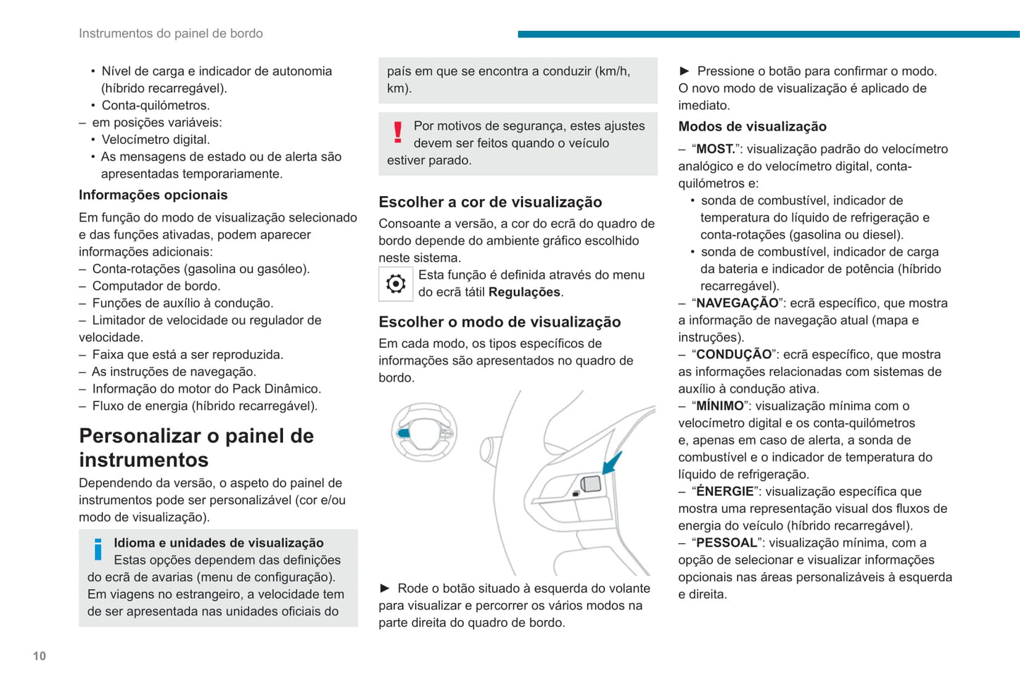 2020-2022 Peugeot 3008/5008 Owner's Manual | Portuguese