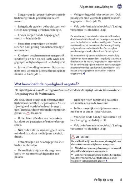 2009-2016 Volkswagen Caravelle/Multivan/Transporter Owner's Manual | Dutch