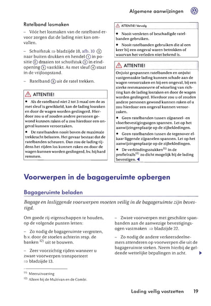 2009-2016 Volkswagen Caravelle/Multivan/Transporter Owner's Manual | Dutch