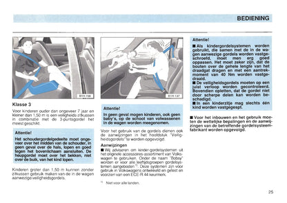 1991-1997 Volkswagen Golf Owner's Manual | Dutch