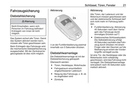 2021 Opel Grandland/Grandland Hybrid Owner's Manual | German