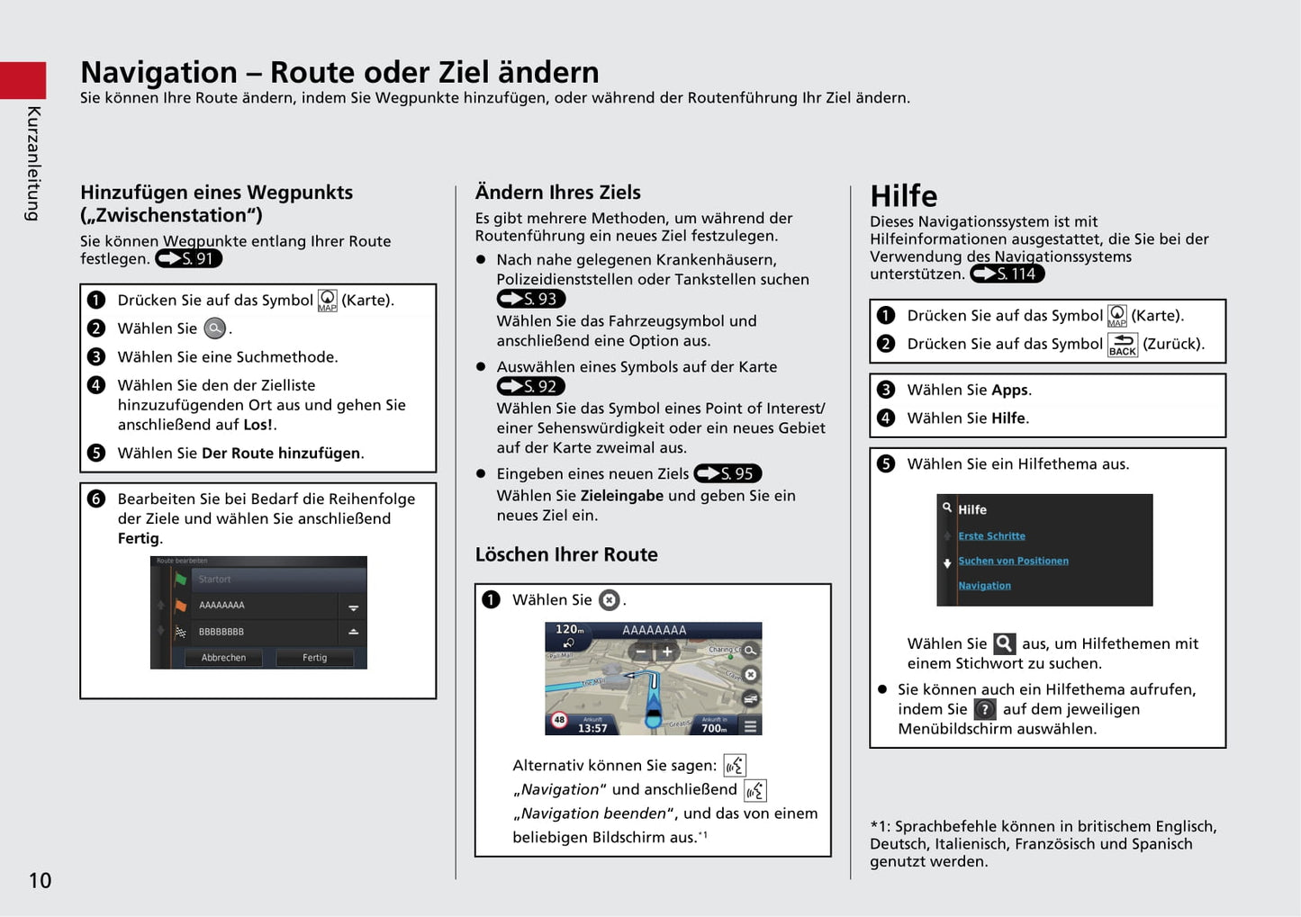 Honda CR-V & CR-V Hybrid  Navi Bedienungsanleitung 2018 - 2019