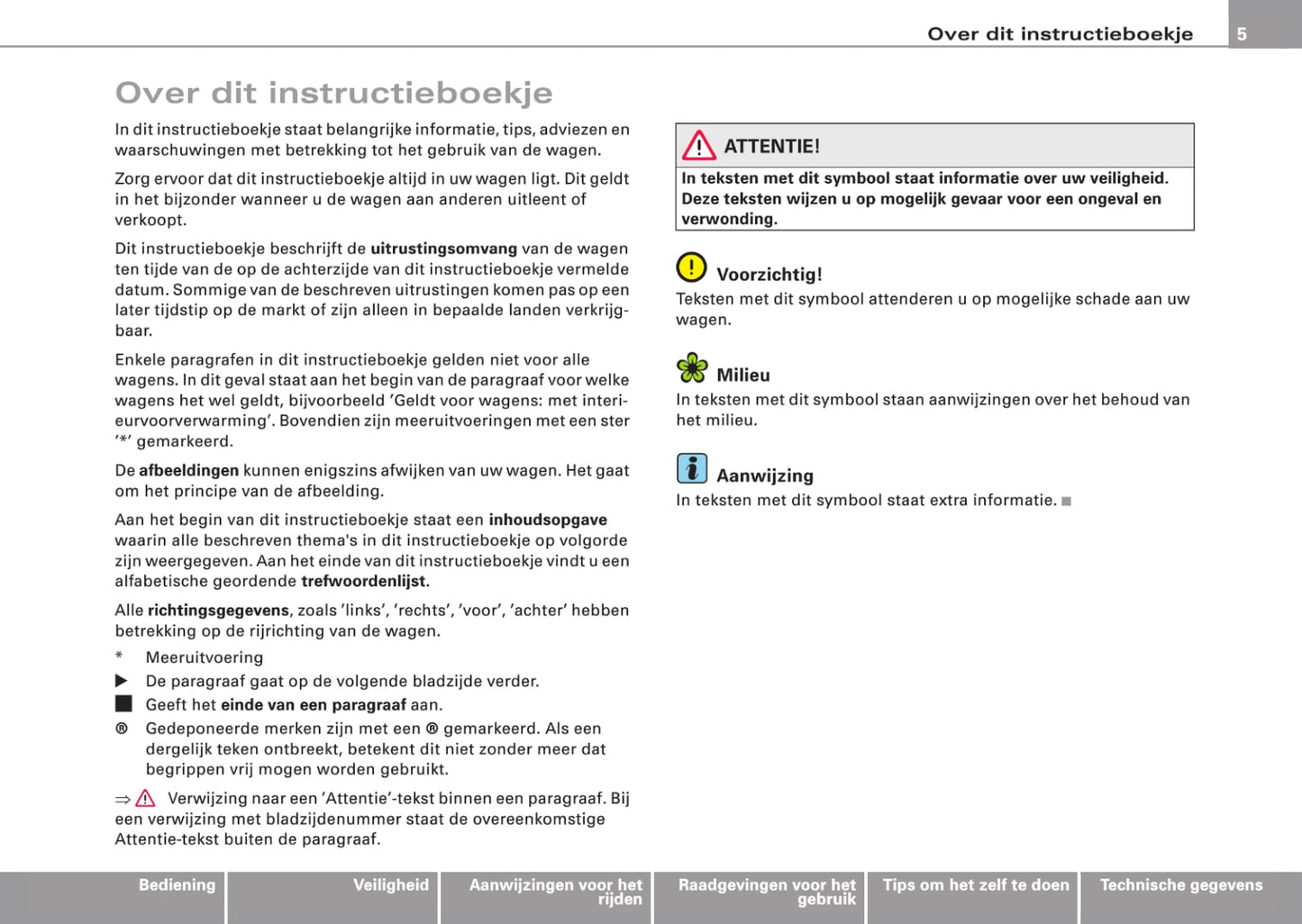 2006-2009 Audi Q7 Manuel du propriétaire | Néerlandais