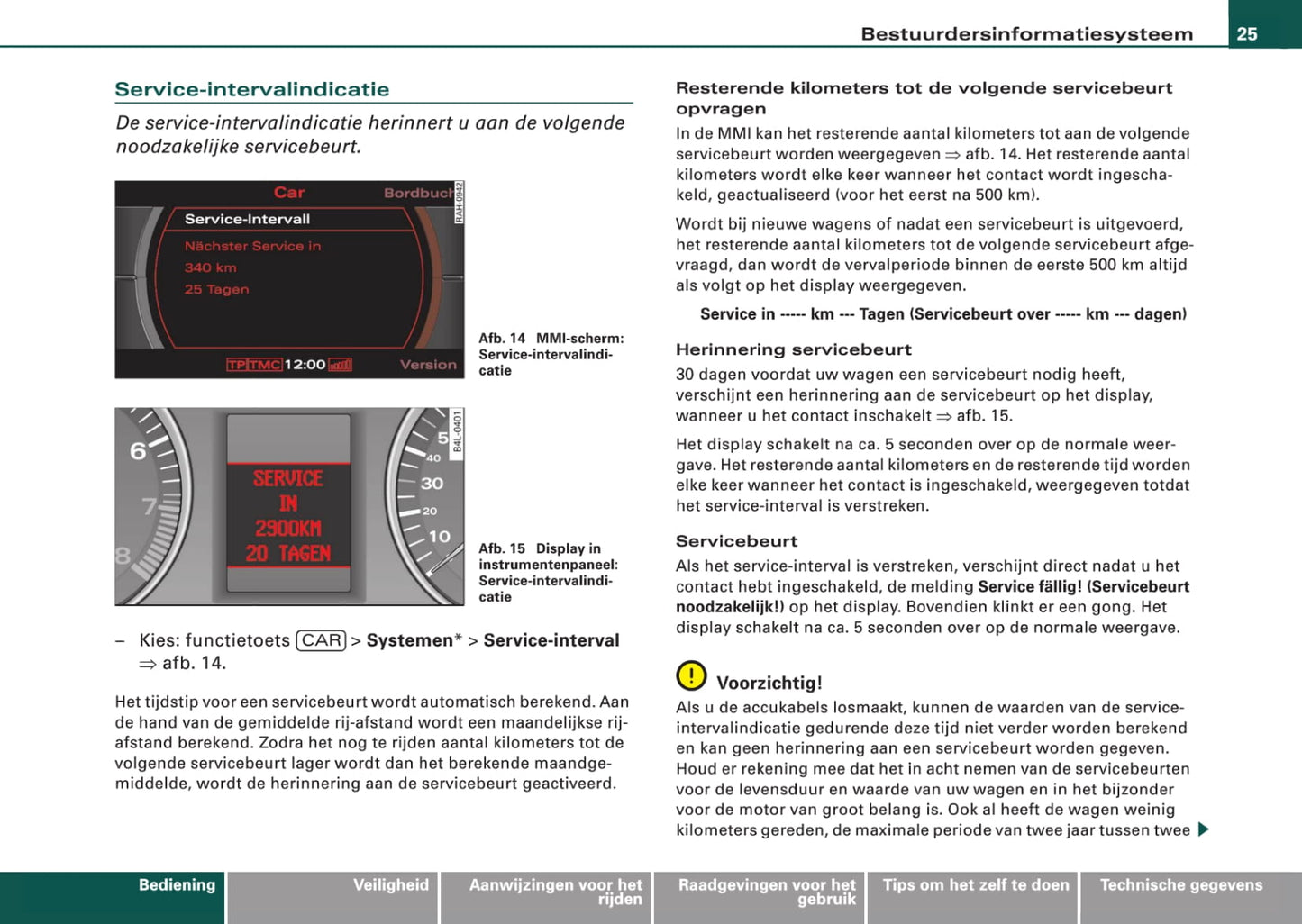 2006-2009 Audi Q7 Owner's Manual | Dutch