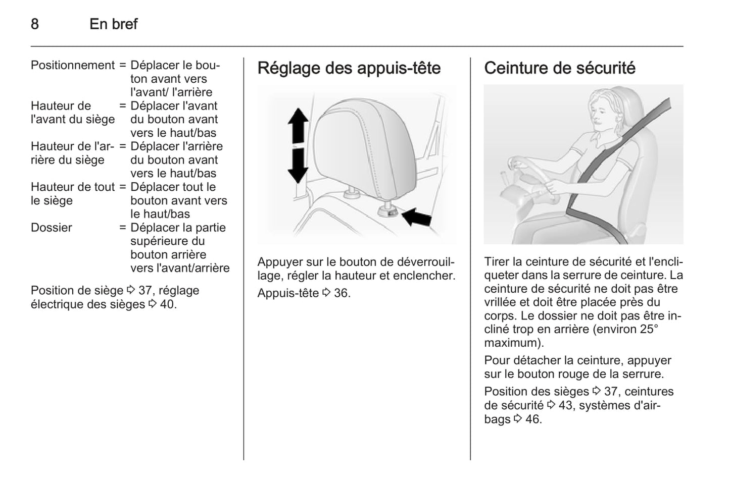 2015-2016 Opel Antara Owner's Manual | French