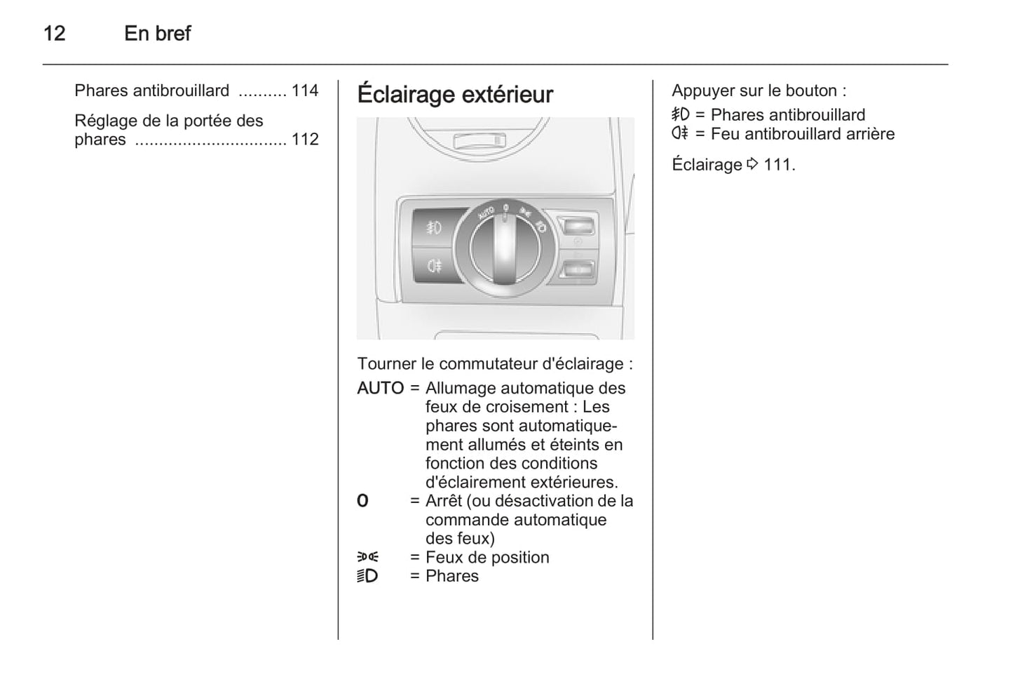 2015-2016 Opel Antara Owner's Manual | French