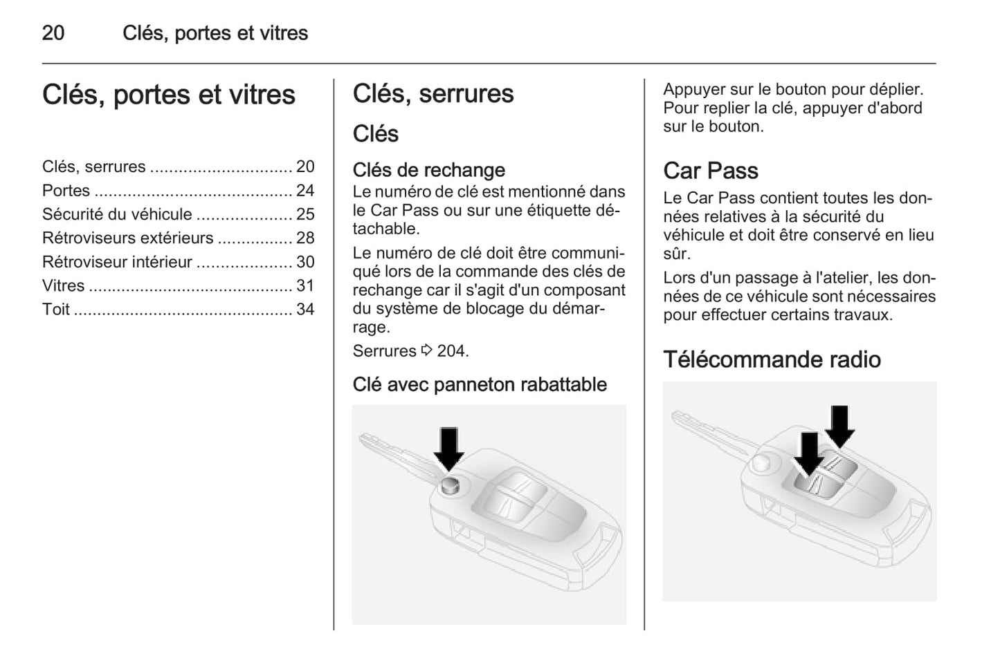 2015-2016 Opel Antara Owner's Manual | French