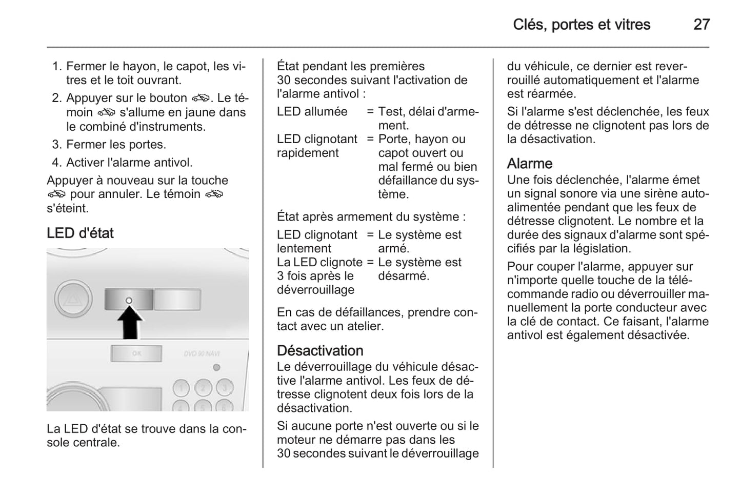 2015-2016 Opel Antara Owner's Manual | French