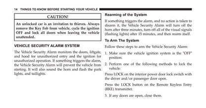 2013-2017 Chrysler Viper SRT Owner's Manual | English