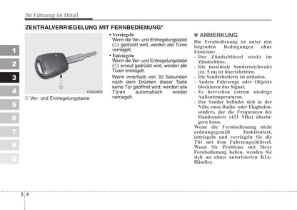 2006-2007 Kia Picanto Owner's Manual | German