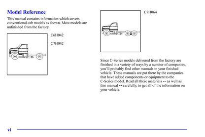 1998 GMC C-Series Owner's Manual | English