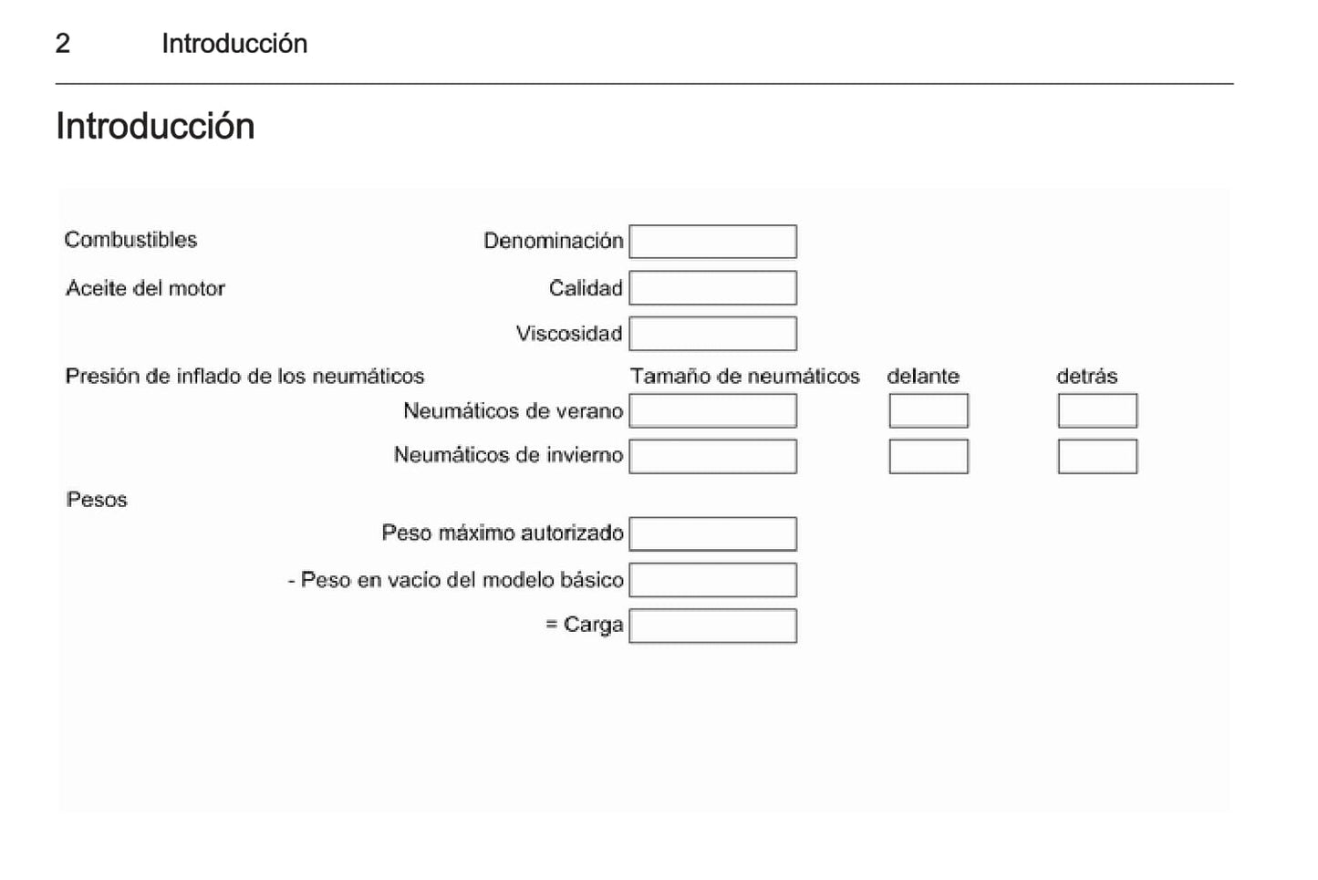 2015 Opel Zafira/Zafira Tourer Owner's Manual | Spanish