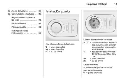 2015 Opel Zafira/Zafira Tourer Owner's Manual | Spanish