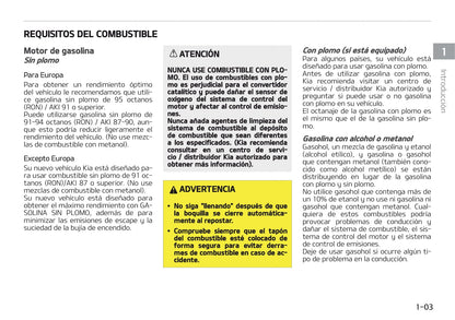 2018-2019 Kia Picanto Owner's Manual | Spanish