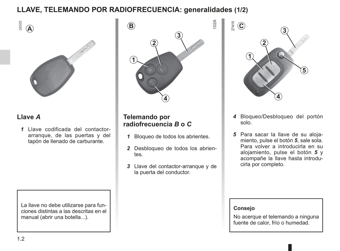 2012-2013 Renault Modus/Grand Modus Owner's Manual | Spanish