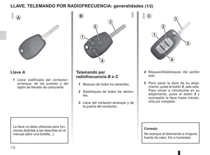 2008-2012 Renault Modus Manuel du propriétaire | Espagnol