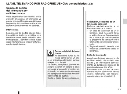 2008-2012 Renault Modus Manuel du propriétaire | Espagnol