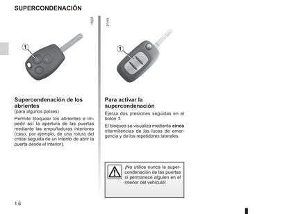 2012-2013 Renault Modus/Grand Modus Owner's Manual | Spanish