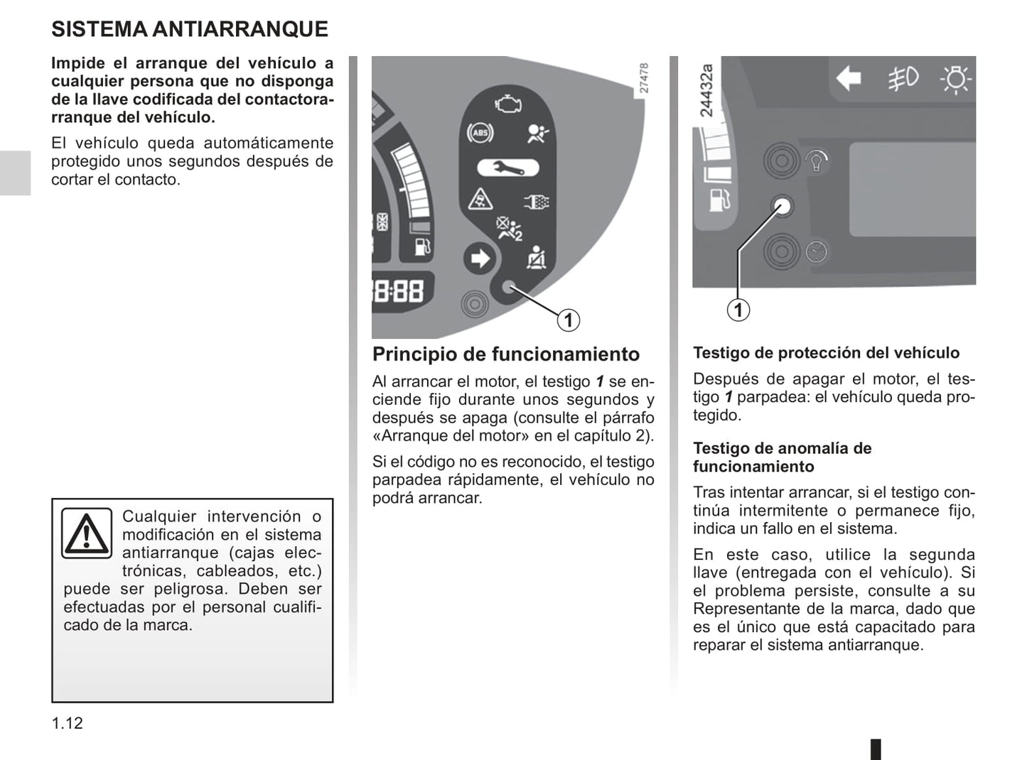 2008-2012 Renault Modus Manuel du propriétaire | Espagnol