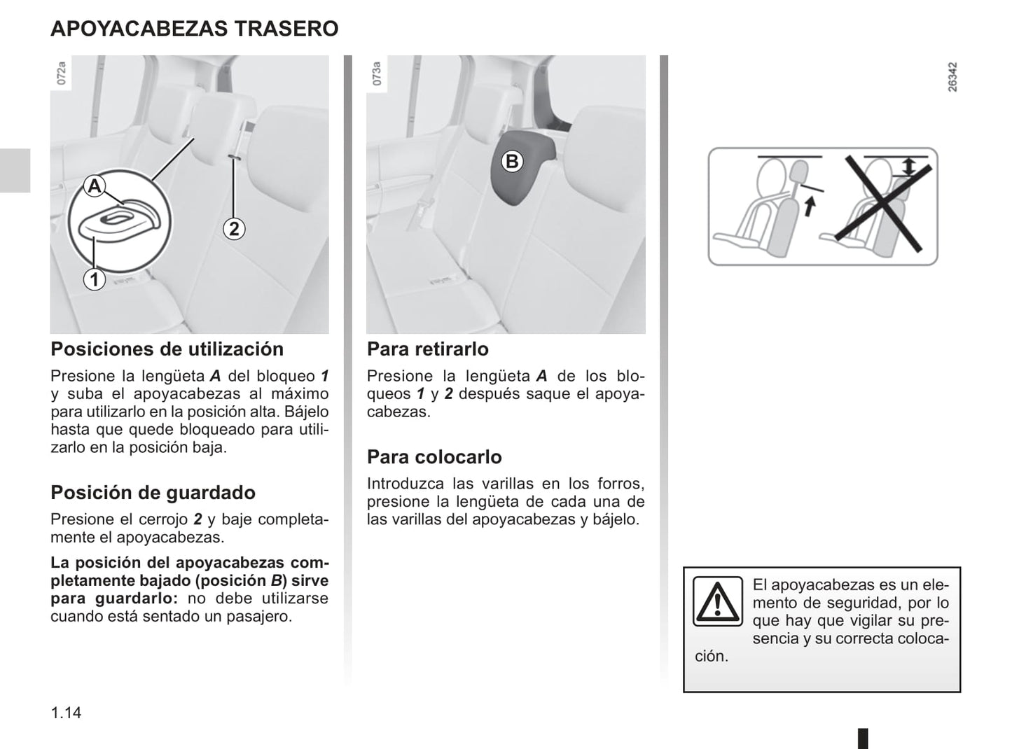 2008-2012 Renault Modus Manuel du propriétaire | Espagnol