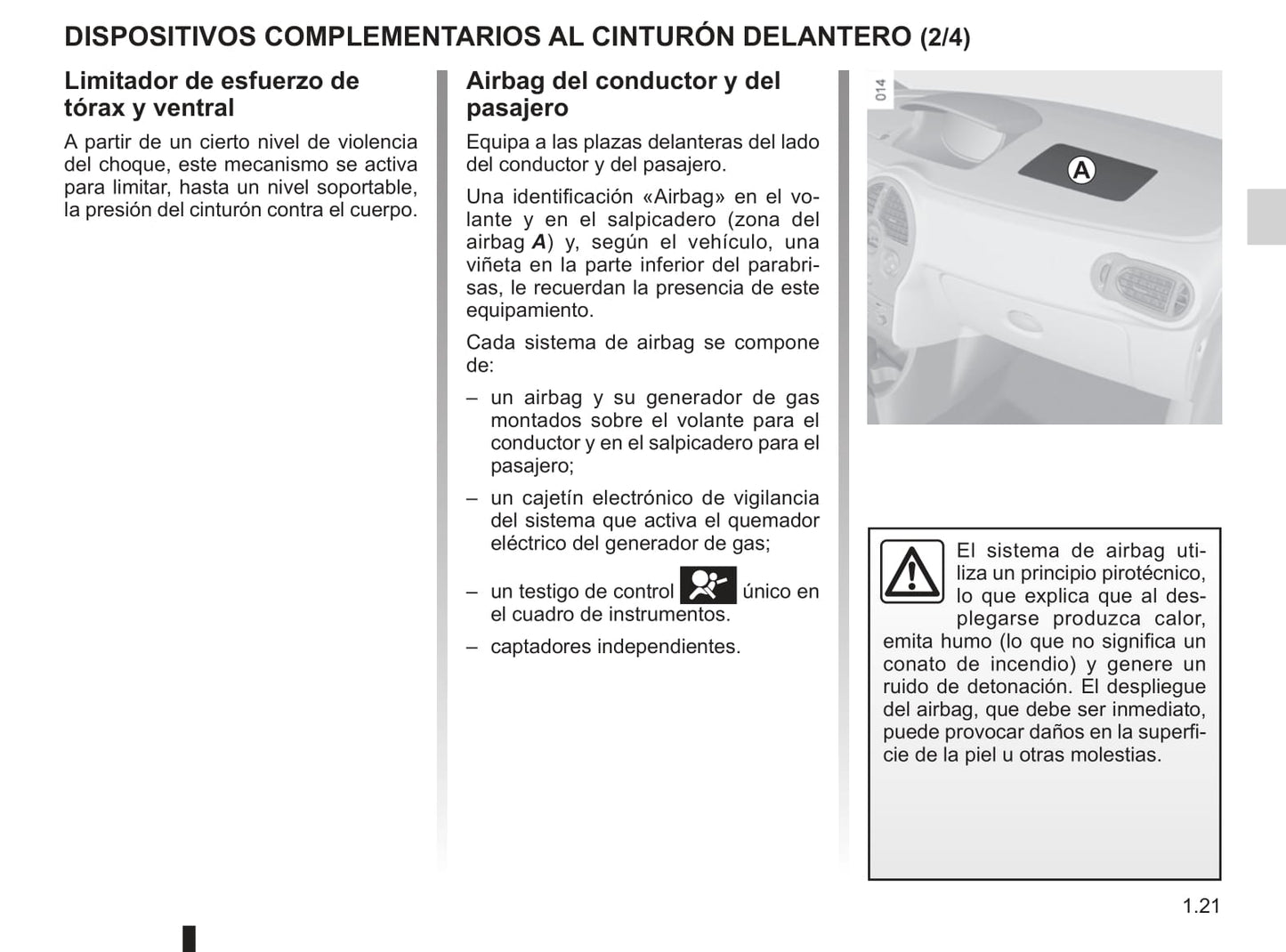 2008-2012 Renault Modus Manuel du propriétaire | Espagnol