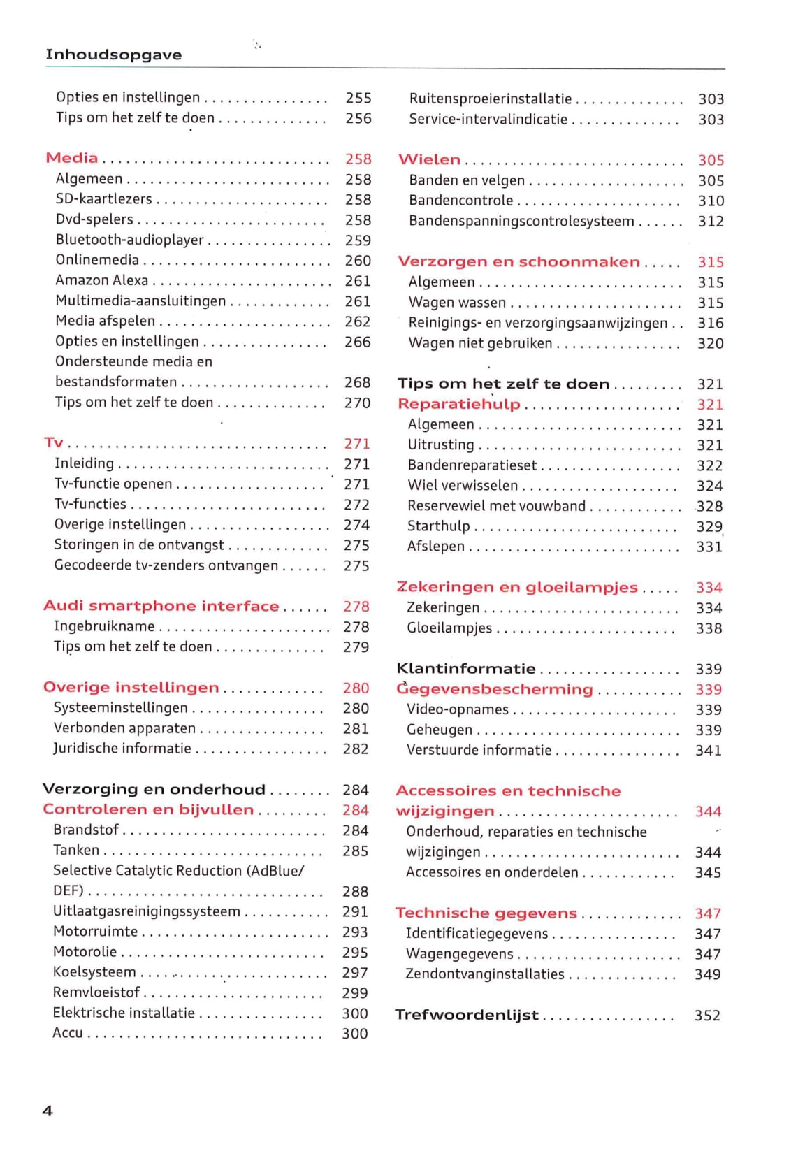 2018-2023 Audi Q8 Owner's Manual | Dutch
