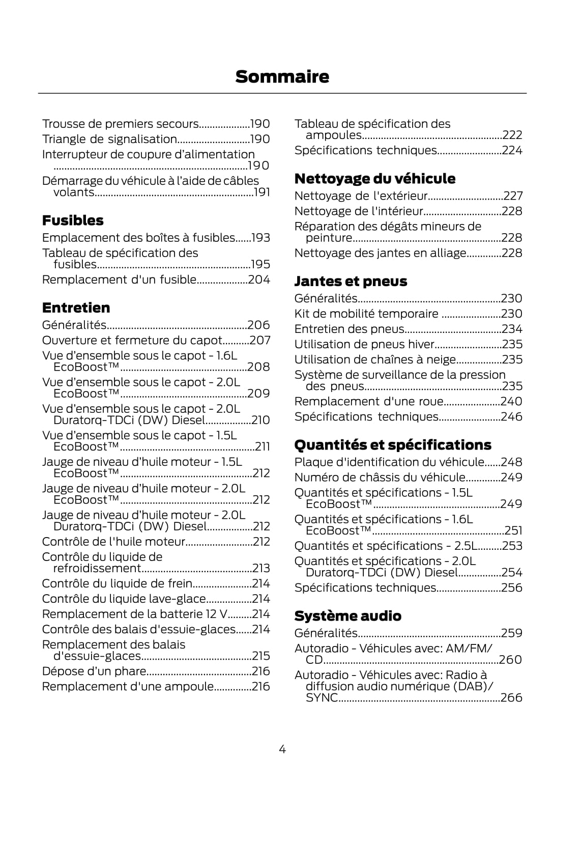 2014-2015 Ford Kuga Owner's Manual | French