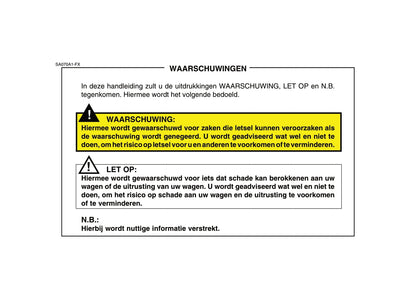 2006-2007 Hyundai Matrix Owner's Manual | Dutch