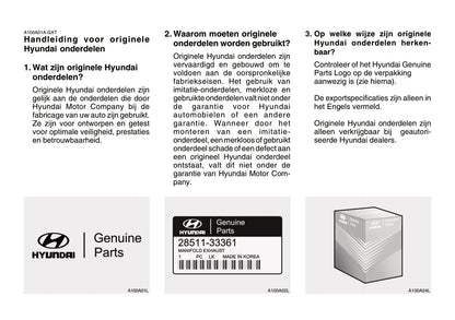 2006-2007 Hyundai Matrix Owner's Manual | Dutch