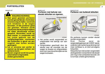 2006-2007 Hyundai Matrix Owner's Manual | Dutch